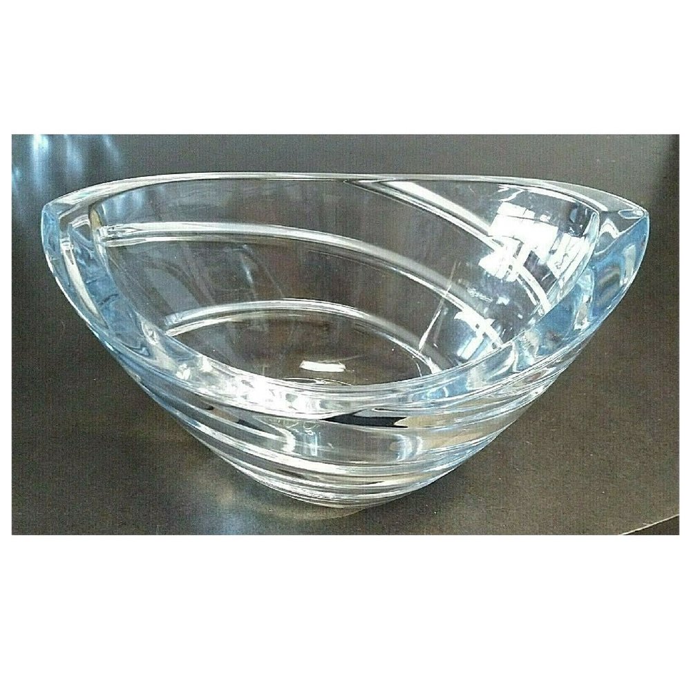 Vintage Lenox Ovations Bowl Hand Cut Full Lead Crystal Made in Slovenia Pre-2000